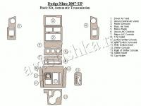 Декоративные накладки салона Dodge Nitro 2007-н.в. базовый набор, Автоматическая коробка передач