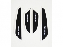 Резиновые защитные накладки на кромки дверей автомобиля, с логотипом Ralli Art, комплект 4 шт.