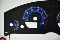 Nissan Pathfinder R51 / Navara D40 светодиодные шкалы (циферблаты) на панель приборов - дизайн 2