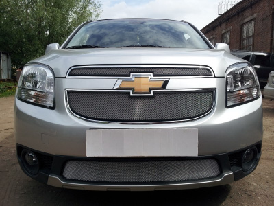 Chevrolet Orlando (11–15) Защита радиатора, хром, низ