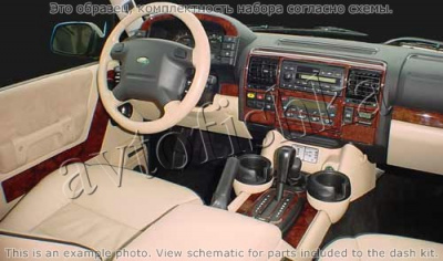 Декоративные накладки салона Land Rover Discovery 1999-2004 Без заводского