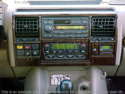 Декоративные накладки салона Land Rover Discovery 1999-2002 Overhead Console