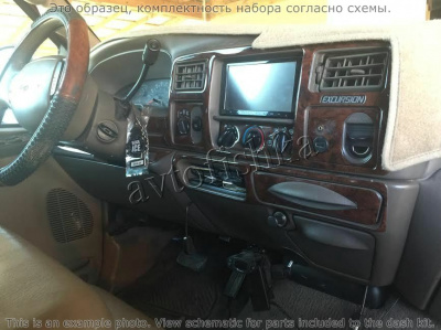 Декоративные накладки салона Ford Excursion 2000-2004 полный набор, 39 элементов.