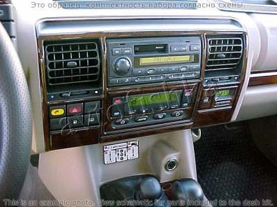 Декоративные накладки салона Land Rover Discovery 1999-2002 Overhead Console